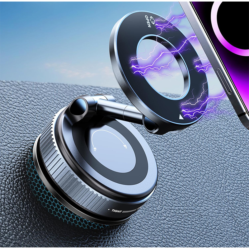 Vacuum Suction Cup Lifter - Opvouwbare magnetische telefoonhouder voor auto met