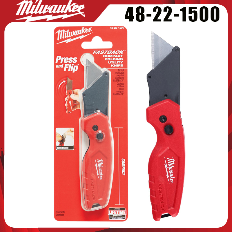 Heavy Equipment Blade - Milwaukee 48-22-1500 FASTBACK Opvouwbaar Utility-mes met