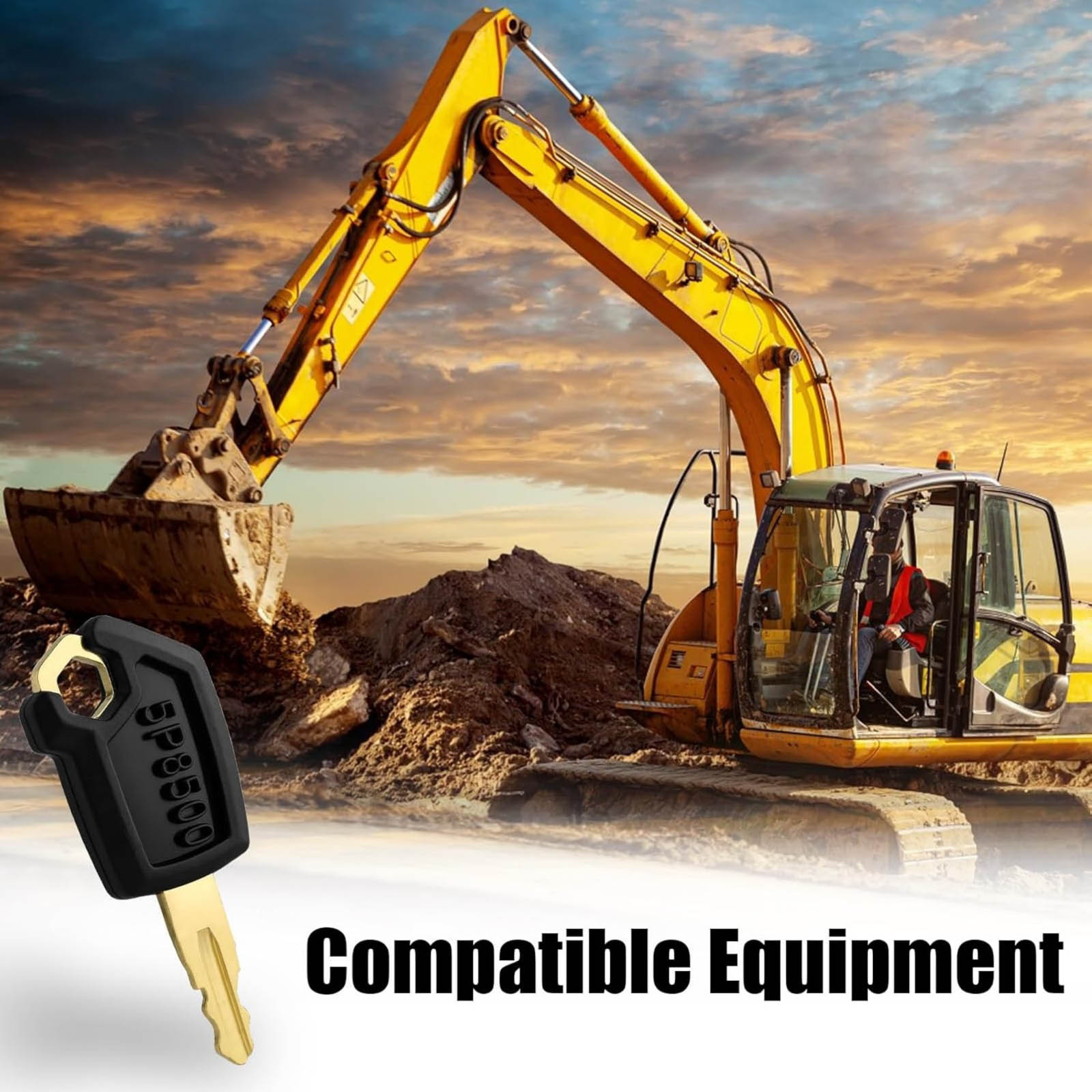 Heavy Equipment Cat - 10 Stuks 5P8500 0964753 0966198 Contactsleutel