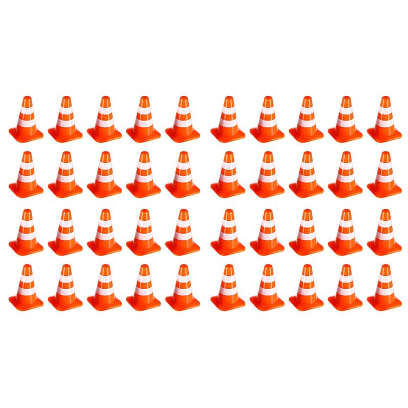 Road Traffic Cone - SEWS-Mini Verkeerskegels 40 Stuks Miniatuur Wegkegels