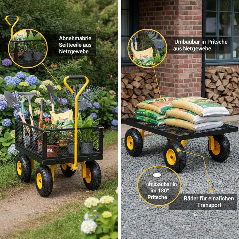 Stalen tuinwagen 900 lbs voor  - Heavy Equipment Work recensie en prijs