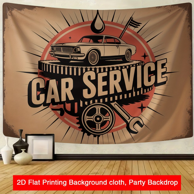 Grote retro autoservicebanner  - Heavy Equipment In Chinese recensie en prijs