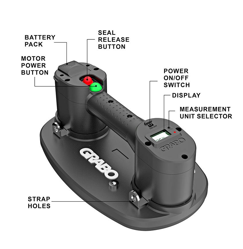 RAIZI Grabo Pro Elektrische Va - Vacuum Suction Cup Lifter recensie en prijs