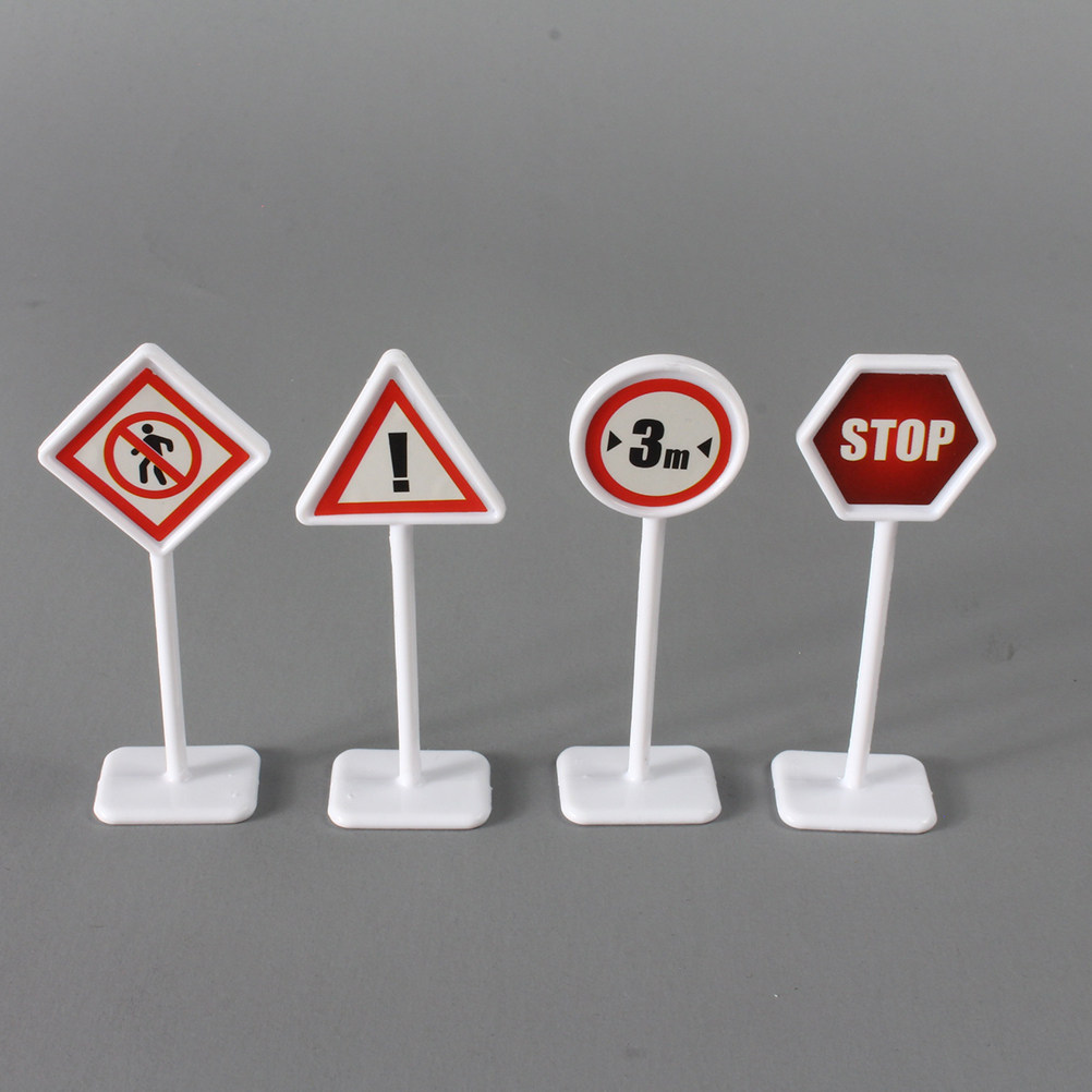 6 Sets Verkeersbordjes Simulat - Road Traffic Cone recensie en prijs