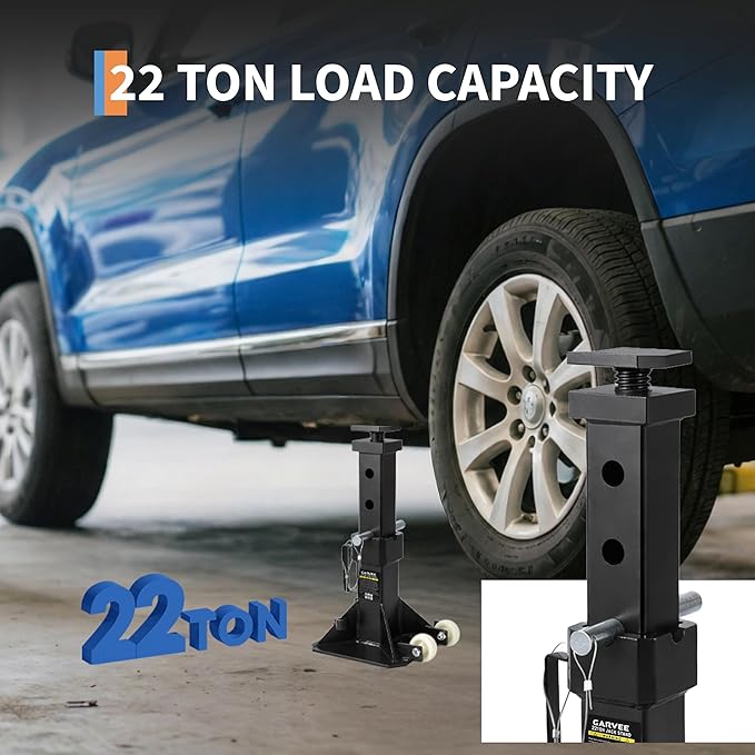 22 ton kriksteunen, zware uitv - Heavy Equipment Jack Stands recensie en prijs