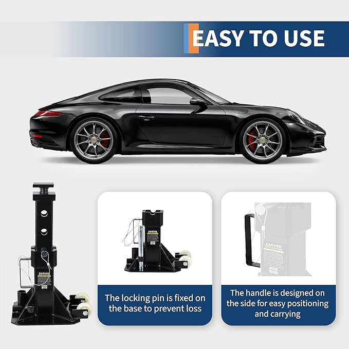 22 ton kriksteunen, zware uitv - Heavy Equipment Jack Stands recensie en prijs