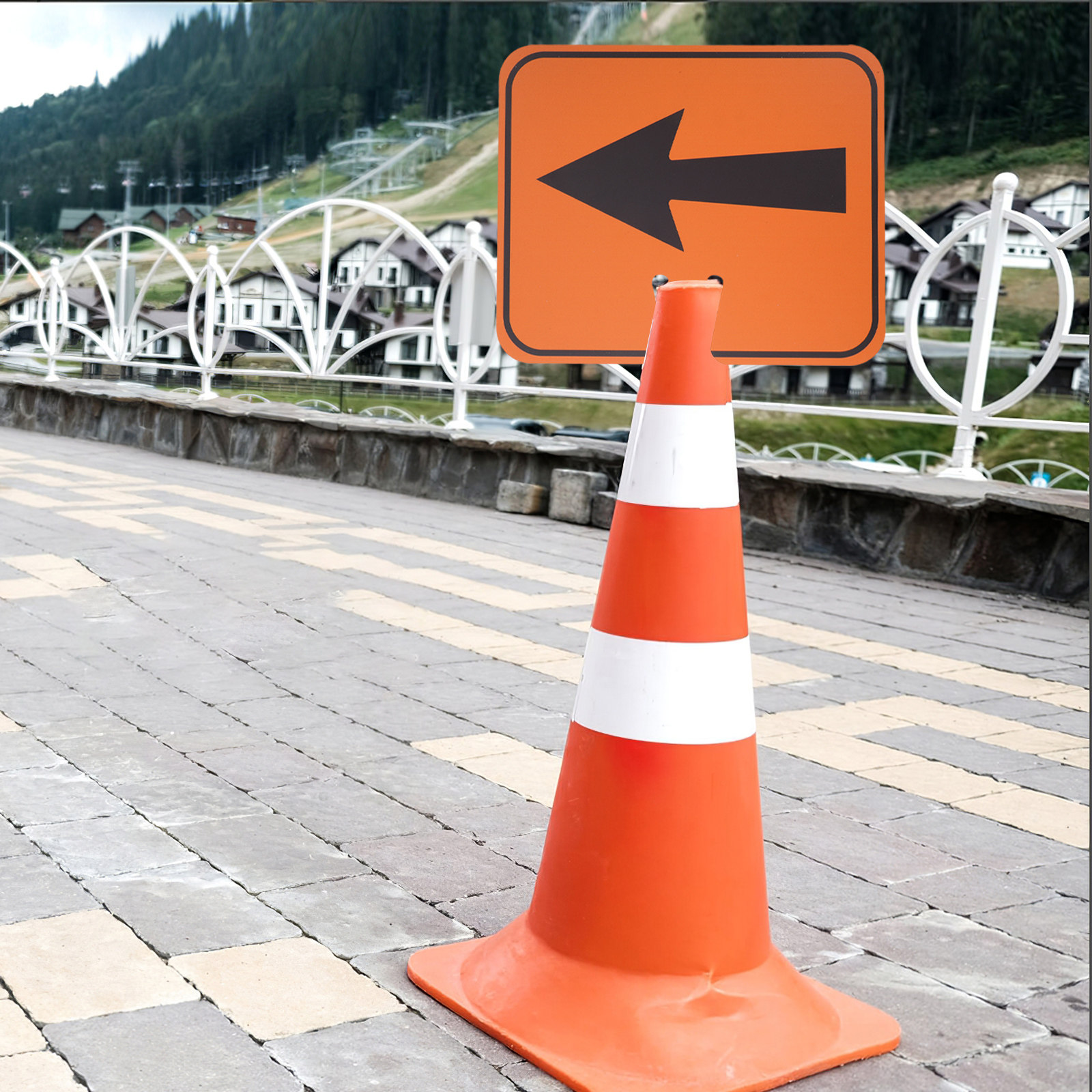 Verkeerspijl Oranje Bord Wegke - Road Traffic Cone recensie en prijs
