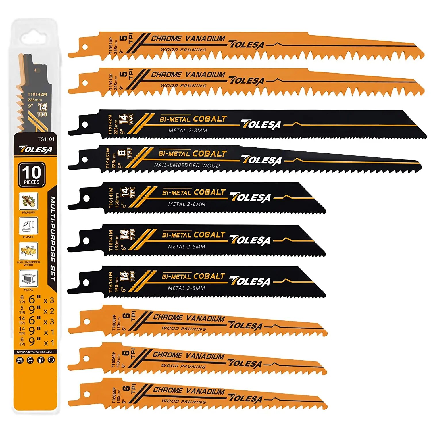 TOLESA 10 STKS Vergeldende Bim - Heavy Equipment Blade recensie en prijs