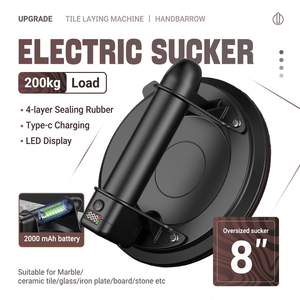 Elektrische vacuümzuignap 8 in - Vacuum Suction Cup Lifter recensie en prijs