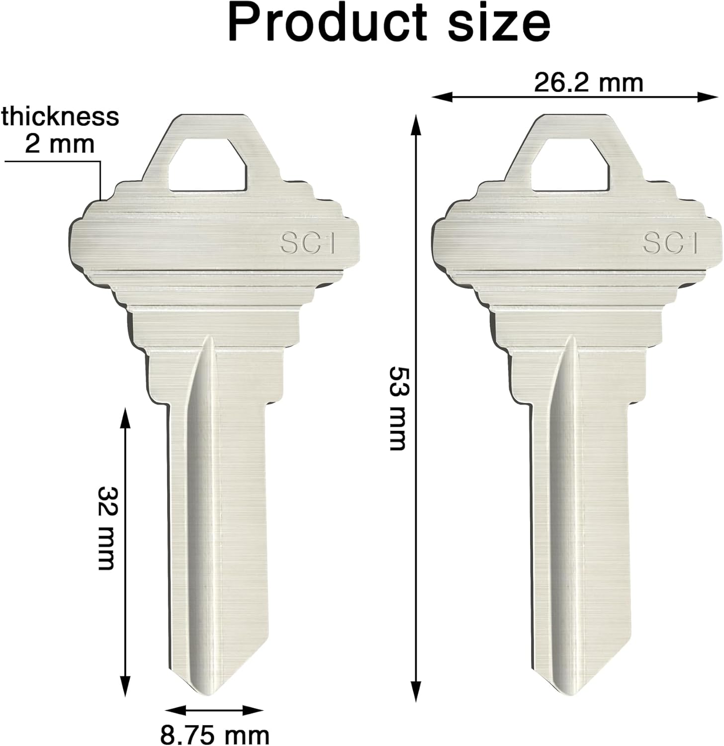 SC1 Blanco sleutelblanks, stan - Heavy Equipment Keys Master Set recensie en prijs